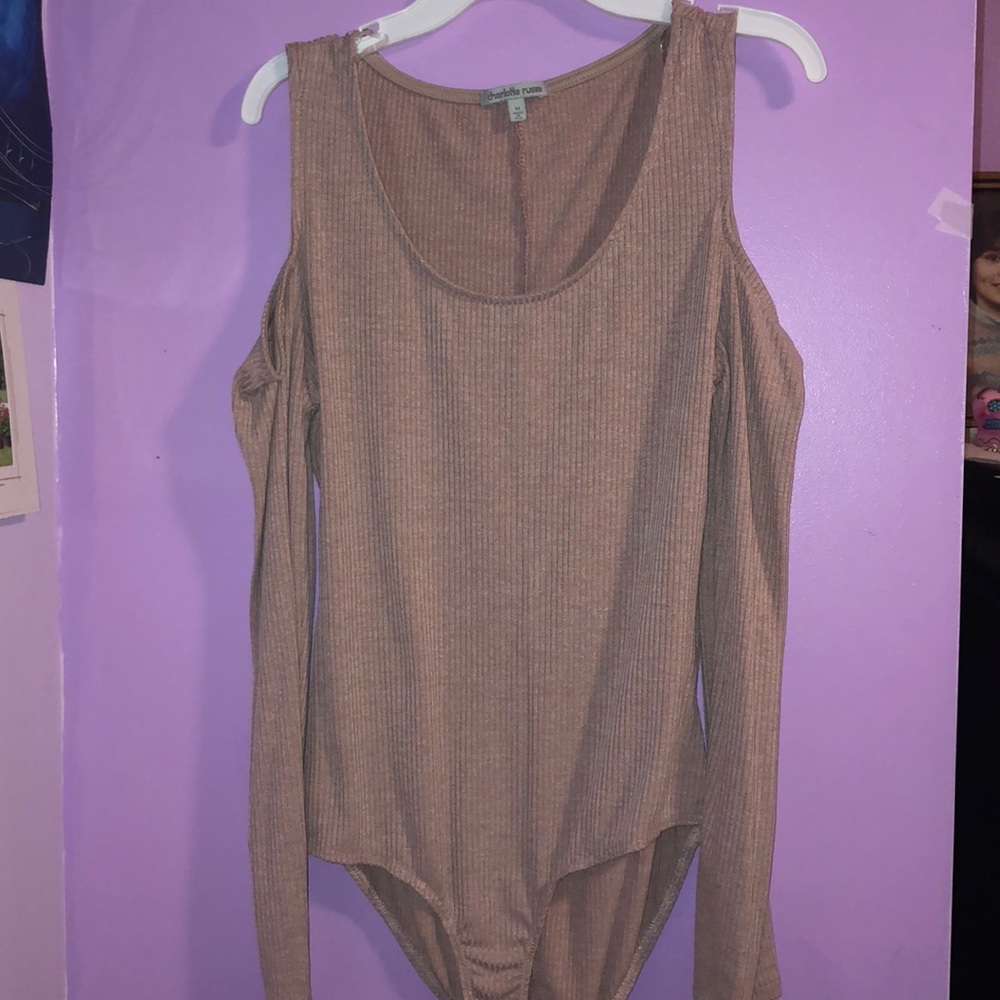 Charlotte Russe dusty mauve body suit